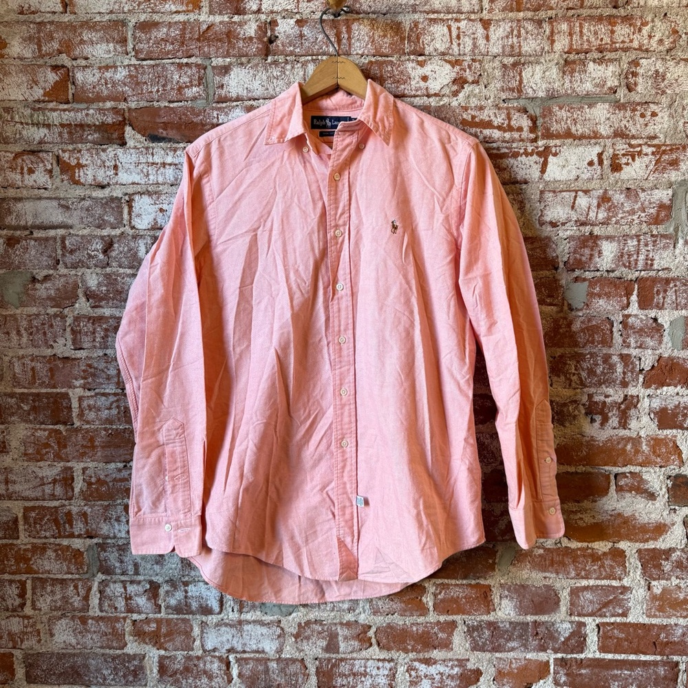 Ralph Lauren Men's Coral Button-Down Shirt